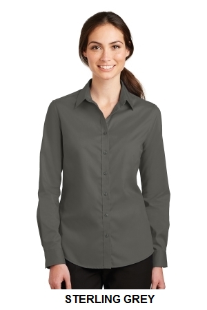 Port Authority Ladies SuperPro Twill Shirt.  PORT A.  L663